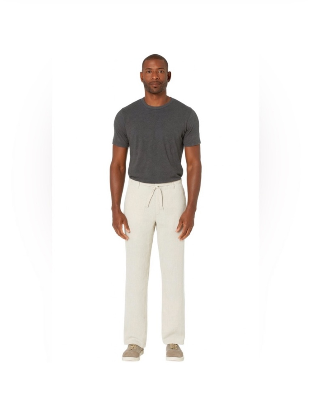 Perry Ellis Men's Light Beige Drawstring Chinos